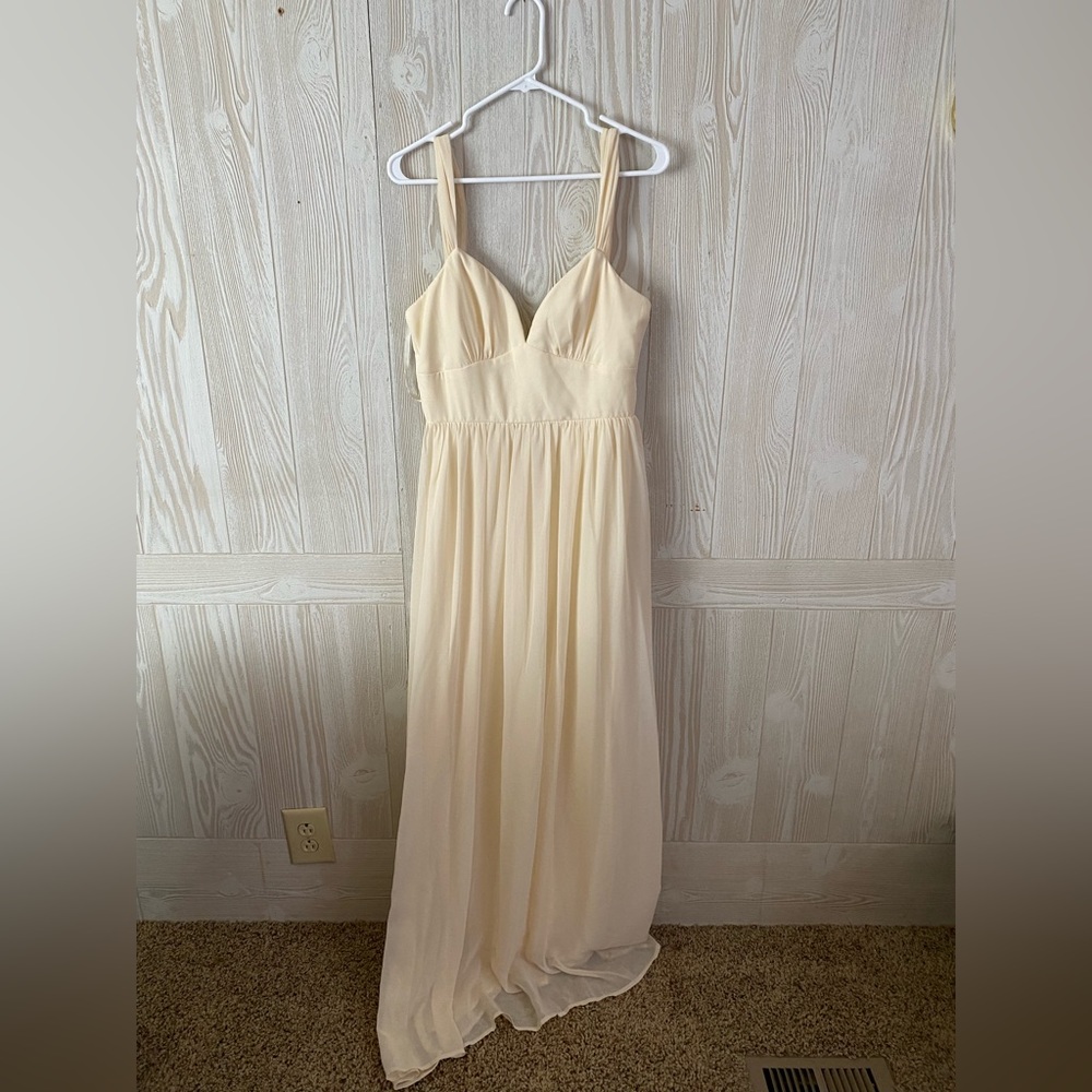 Cream/Tan Prom and Pageant Dress